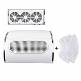 Nail Care: Nail Dust Collector Remover Fan Vacuum Cleaner 3 Fan Suction Manicure Machine