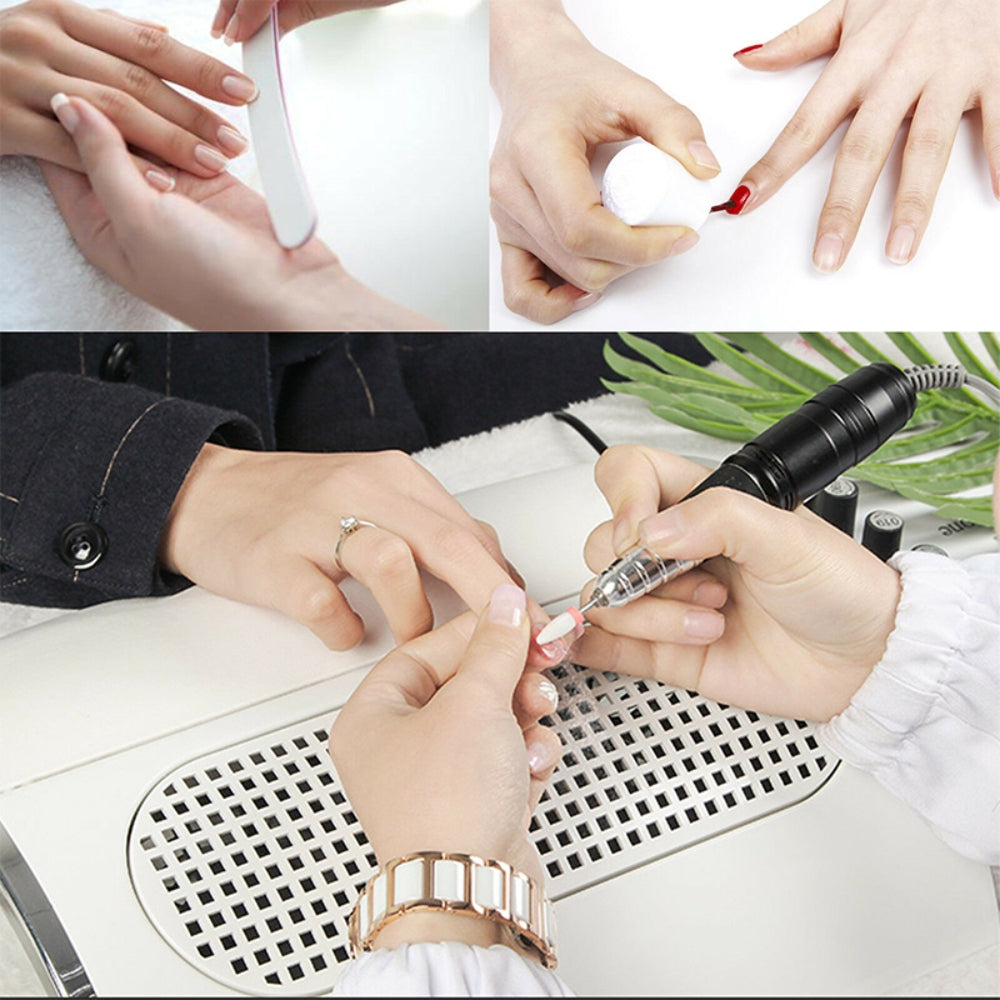 Nail Care: Nail Dust Collector Remover Fan Vacuum Cleaner 3 Fan Suction Manicure Machine