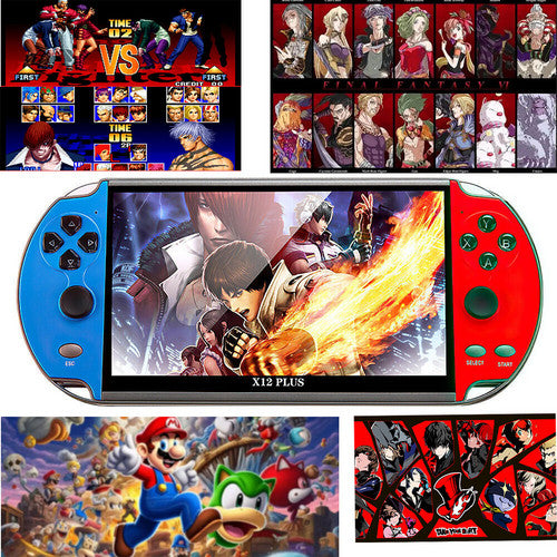 Video Games: 20000+ Retro Games 7 inch Handheld Game Consoles Portable Games Console X12 Plus