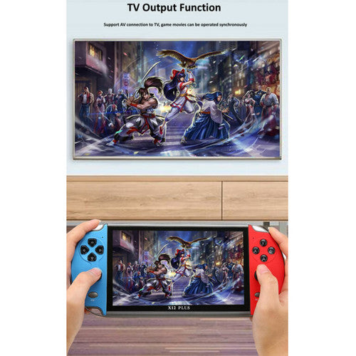 Video Games: 20000+ Retro Games 7 inch Handheld Game Consoles Portable Games Console X12 Plus