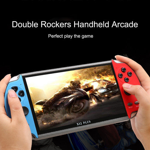 Video Games: 20000+ Retro Games 7 inch Handheld Game Consoles Portable Games Console X12 Plus