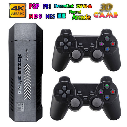 Video Games: 40000+ HD HDMI Pre-Loaded Retro Video Game Stick Console +2 Wireless Controller