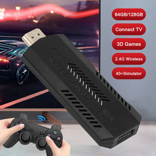 Video Games: 40000+ HD HDMI Pre-Loaded Retro Video Game Stick Console +2 Wireless Controller