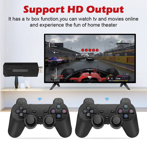 Video Games: 40000+ HD HDMI Pre-Loaded Retro Video Game Stick Console +2 Wireless Controller