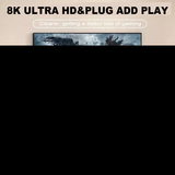 128GB 2025 NEW 8K HDMI Video Game Stick Console 55000+ 2 Wireless Controller