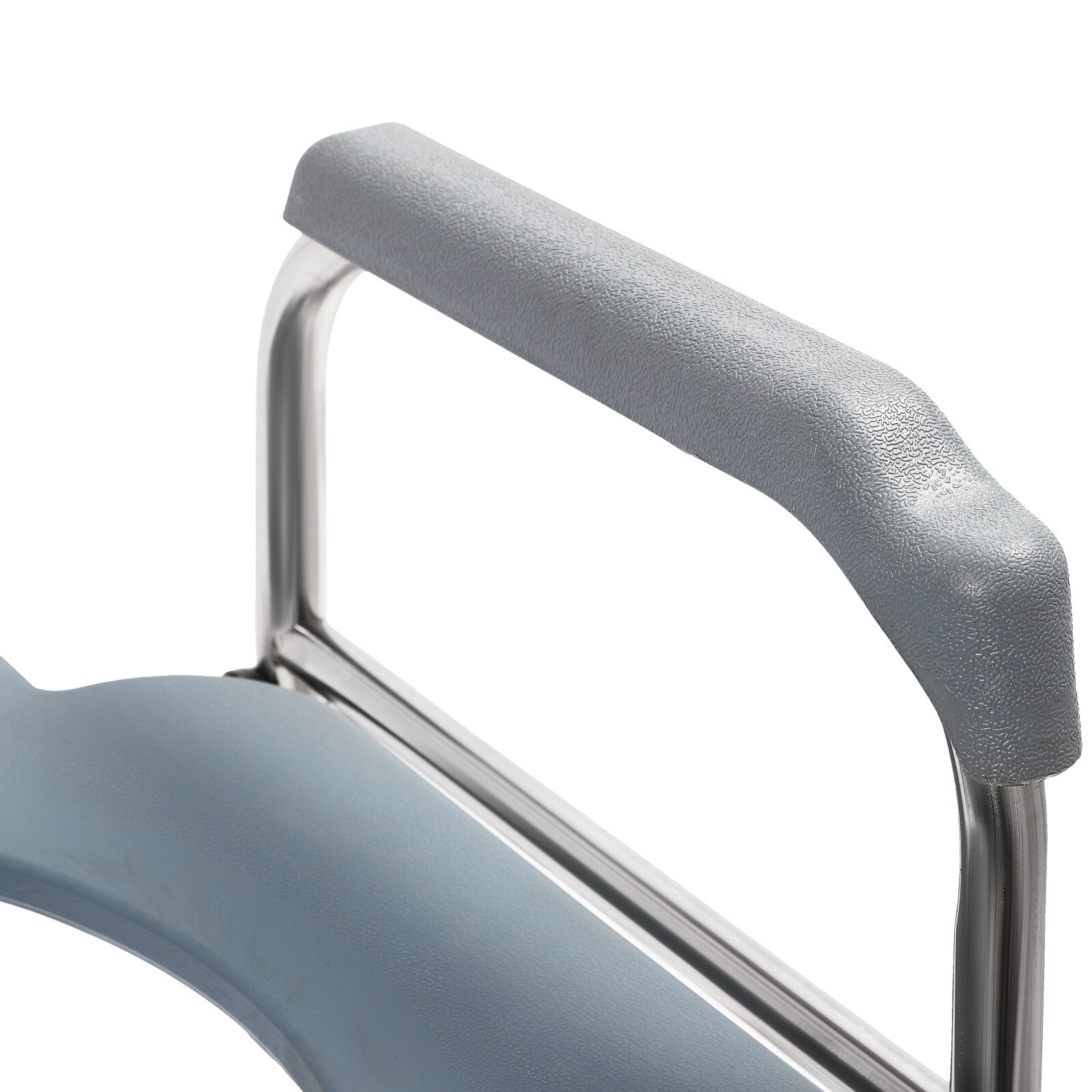 Upgrade 64-74cm Raised Toilet Seat Riser w/ Arms For Elderly Handicap Bathroom