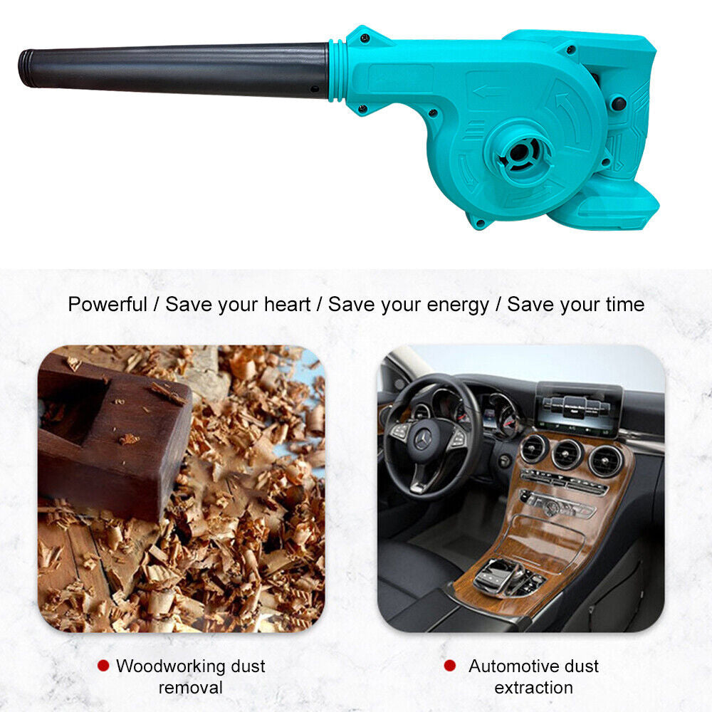 Gardening Tools: Cordless Electric Leaf Blower Home Car Dust Remove For 18V Makita Battery NEW AU