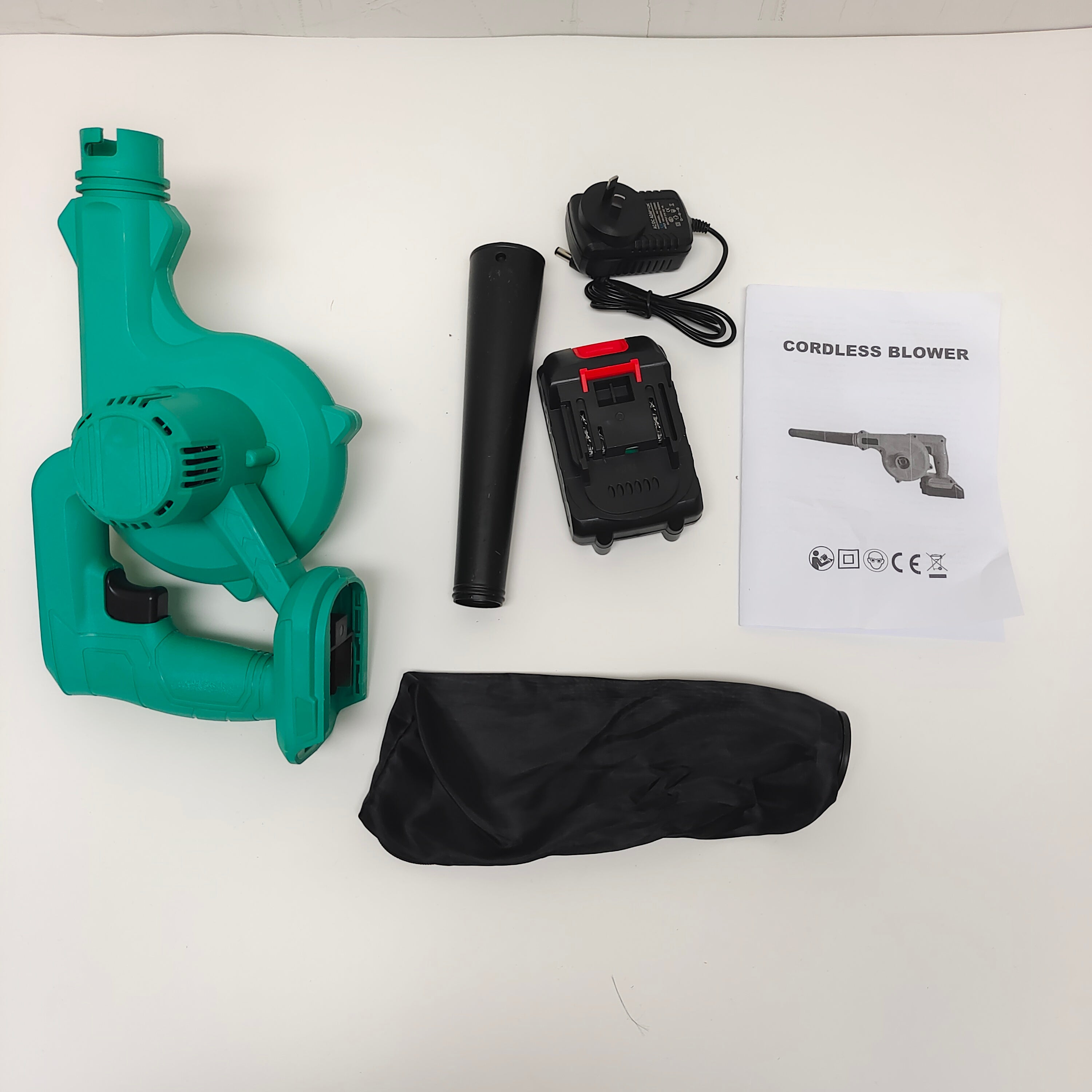 Gardening Tools: 2-in-1 Cordless Electric Leaf Blower w/ 1 Battery Dust Remove Vacuum Cleaner Home Car