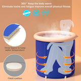 Kitchen & Bathroom DIY: Portable Bathtub Bath Tub Folding Bathtub Portable PVC Water Tub Spa Bath Tub