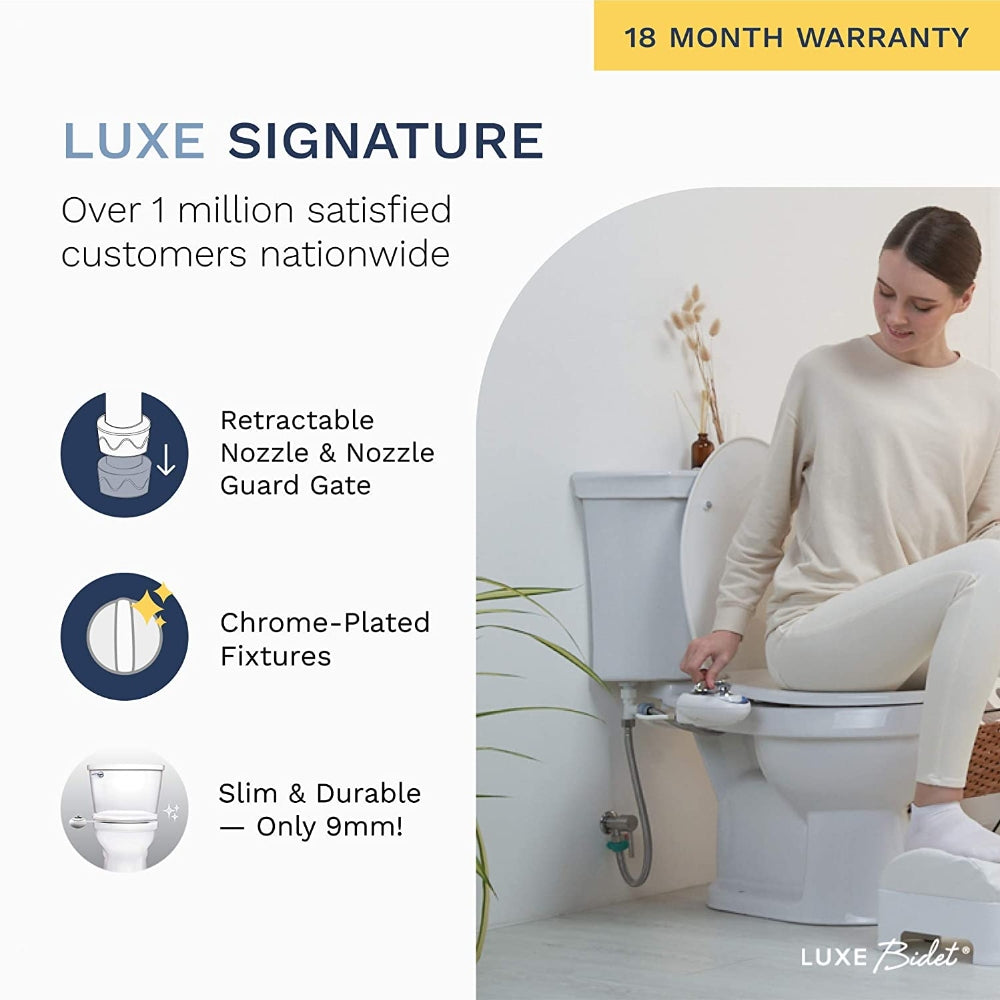 Toilet & Bidet Accessories: Toilet Bidet Seat Spray Hygiene Water Wash Clean Sanitation Bathroom Attachment