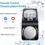Toilet & Bidet Accessories: Bidet Toilet Seat Dual Nozzles Self-Cleaning Wash Hot Cold Mixer Water Sprayer