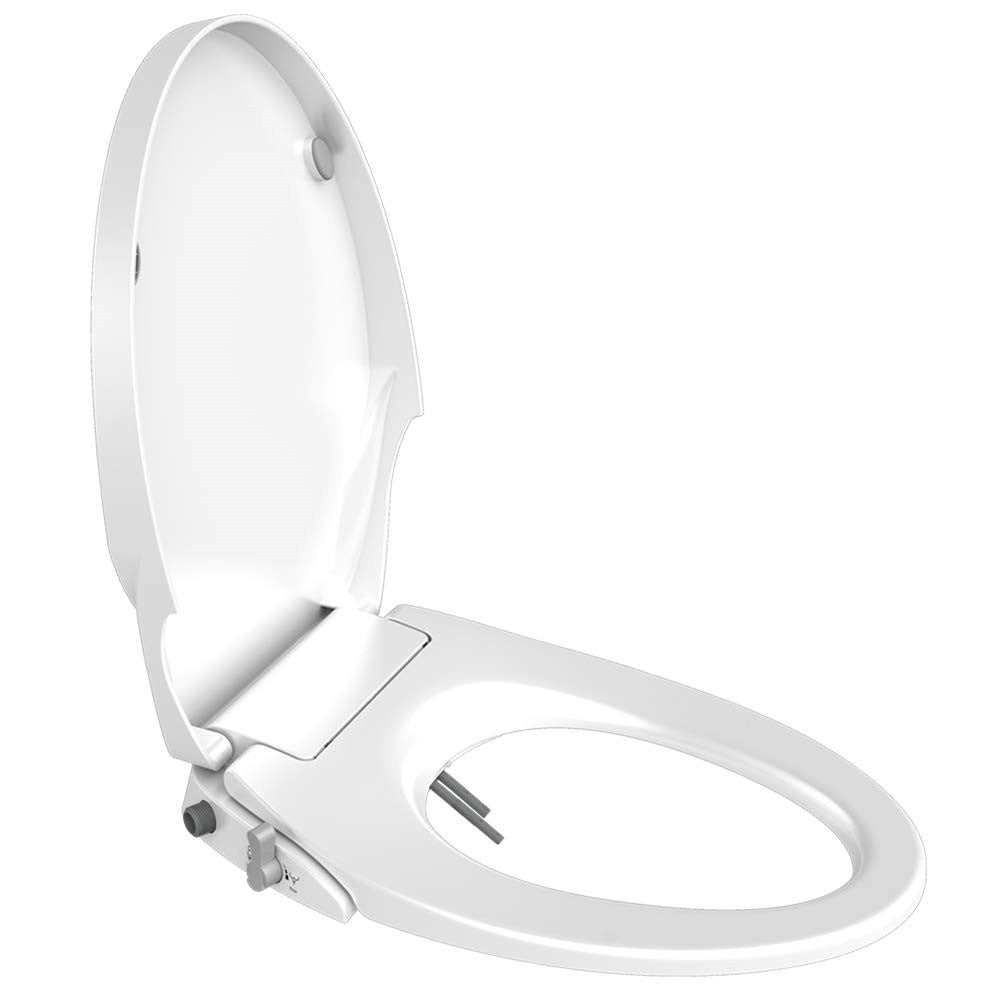 Toilet & Bidet Accessories: Non Electric Bidet Toilet Seat O Cover Bathroom Dual Nozzle Spray Water Wash