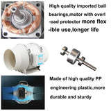 Exhaust Fans: 4'' Extractor Fan Duct Hydroponic Inline Exhaust Vent Industrial