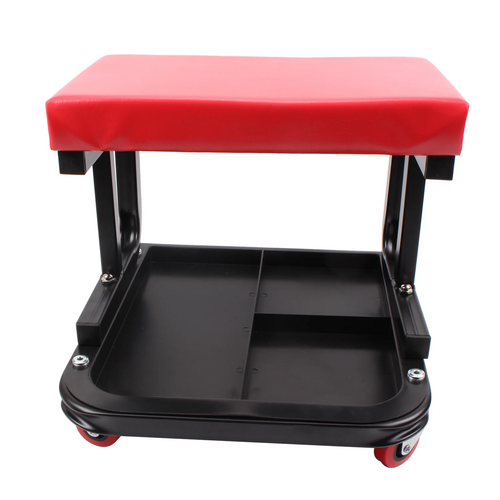 Automotive Repair & Speciality Tools: Padded Rolling Creeper Garage Mechanics Roller Seat Stool Chair with Tool Tray