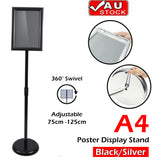 Office Supplies: A4 Floor Poster Stand Foyer Pedestal Sign Holder Business Menu Display AU Stock