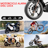 Bicycle Parts: Motorcycle Alarm Disc Lock Motor Bike Brake Security Electric Rotor Bike Lock RED