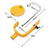 Camp Safety Equipment: Heavy Duty Wheel Defender Lock Clamp Tyre Lock 13" 14" 15" Car Caravan Trailer