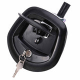 Automotive Parts: Black Power Operated Central Locking Handle Whale Tail Lock Recessed Folding 12V