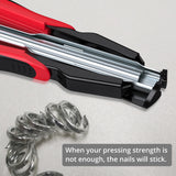 Coop & Hutch Accessories: Hog Ring Gun C Clip Auto Feed Nailer Pliers+2500pcs Galvanised Steel Hogring Set