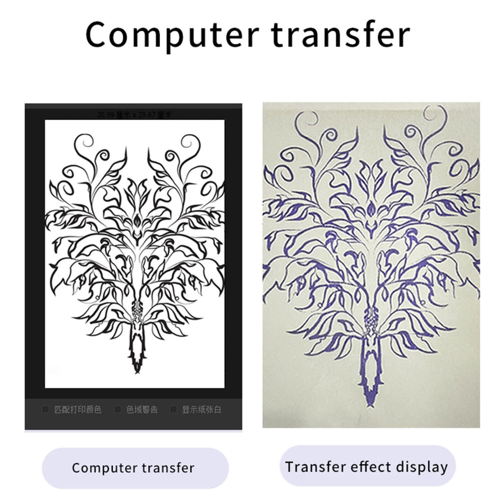 Tattoo Suppliers: Wireless Tattoo Transfer Printer Portable Machine Clear Transfer Stencil Printer Black