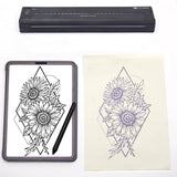 Tattoo Suppliers: Wireless Tattoo Transfer Printer Portable Machine Clear Transfer Stencil Printer Black