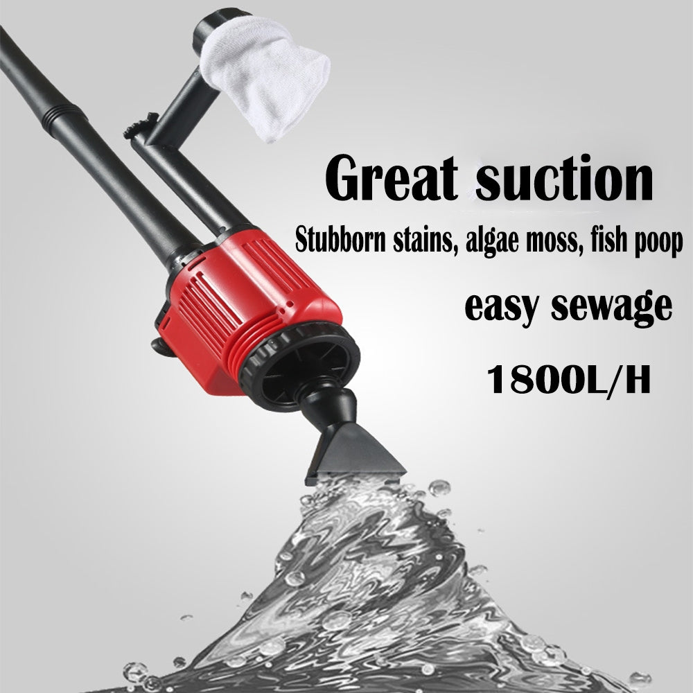 Aquarium Cleaning Supplies: Aquarium Electric Siphon Pump Vacuum Cleaner Fish Tank Clean Water Change Gravel