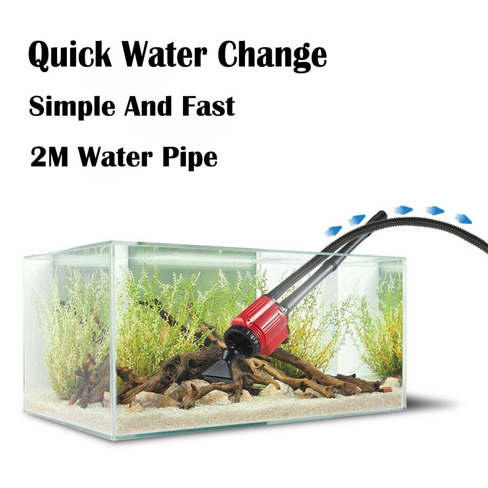 Aquarium Cleaning Supplies: Aquarium Electric Siphon Pump Vacuum Cleaner Fish Tank Clean Water Change Gravel