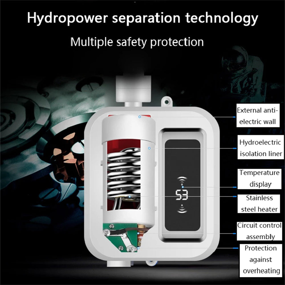 Hand Tools: Mini Electric Instant Tankless Hot Water Heater Under Sink Shower Water System