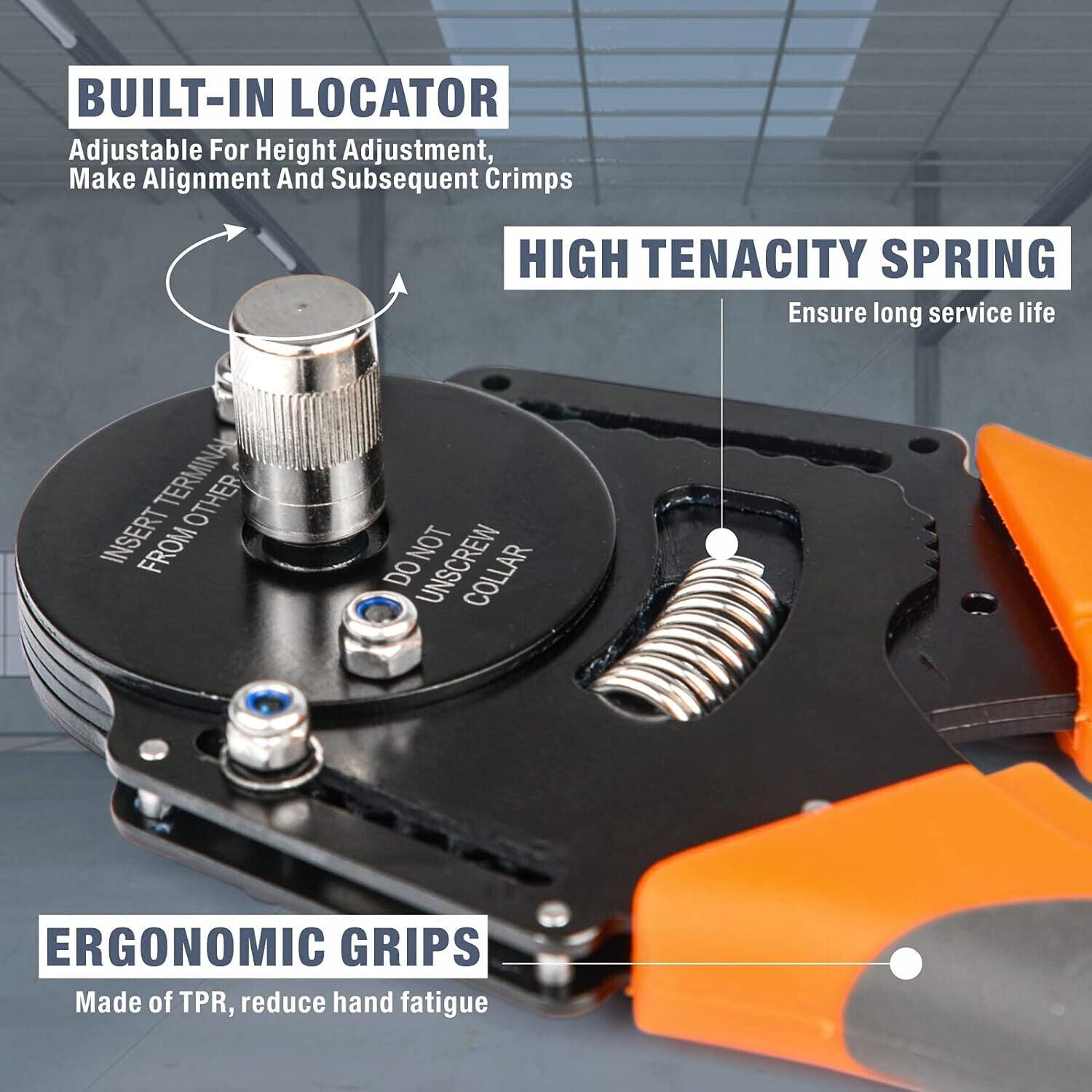 Automotive Repair & Speciality Tools: DT20 Crimper 4 Way Indent,8 Impression iCrimp Closed Barrel Type Deutsch Crimper
