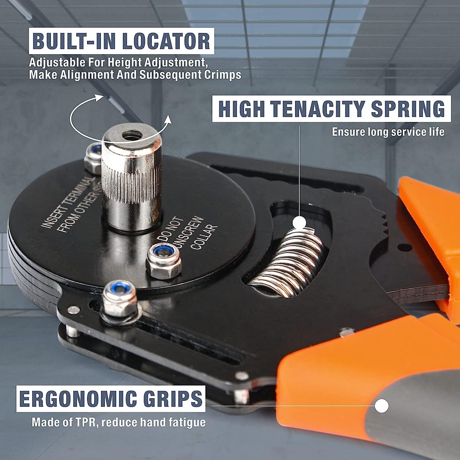 Automotive Repair & Speciality Tools: DT20 Crimper 4 Way Indent,8 Impression iCrimp Closed Barrel Type Deutsch Crimper