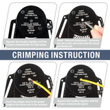Automotive Repair & Speciality Tools: DT20 Crimper 4 Way Indent,8 Impression iCrimp Closed Barrel Type Deutsch Crimper