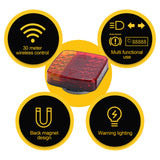 Automotive Parts: 2X 7Pin LED Magnetic Wireless Trailer-TailLight Kit For Trailer Truck Automotive