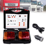 Automotive Parts: 2X 7Pin LED Magnetic Wireless Trailer-TailLight Kit For Trailer Truck Automotive