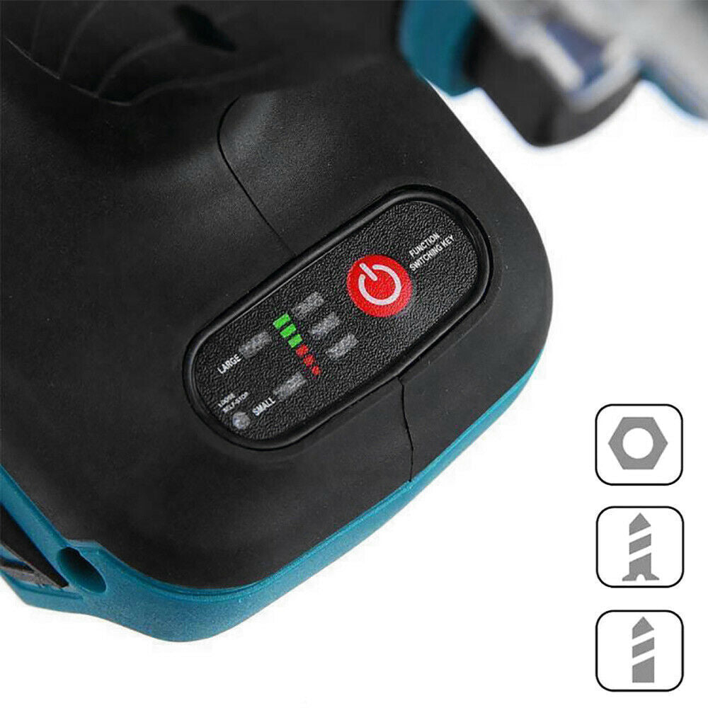 Tool Clamps & Vices: Cordless Electric Impact Wrench Brushless Rattle Gun 1/2" Driver +Large Battery