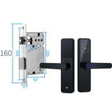 Electronic Door Locks: Digital Smart Door Lock Fingerprint APP Key Card Password Electronic Home Lock