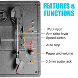 Audio Players & Recorders: Record Player Vinyl Turntable Bluetooth Speakers Retro Briefcase USB (Turquoise)
