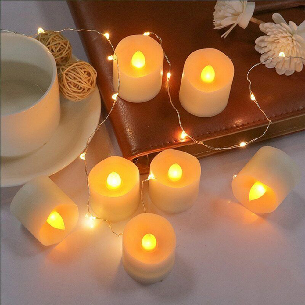 Candles: 24PCS Flameless LED Tea Light Tealight Candle Wedding Decoration