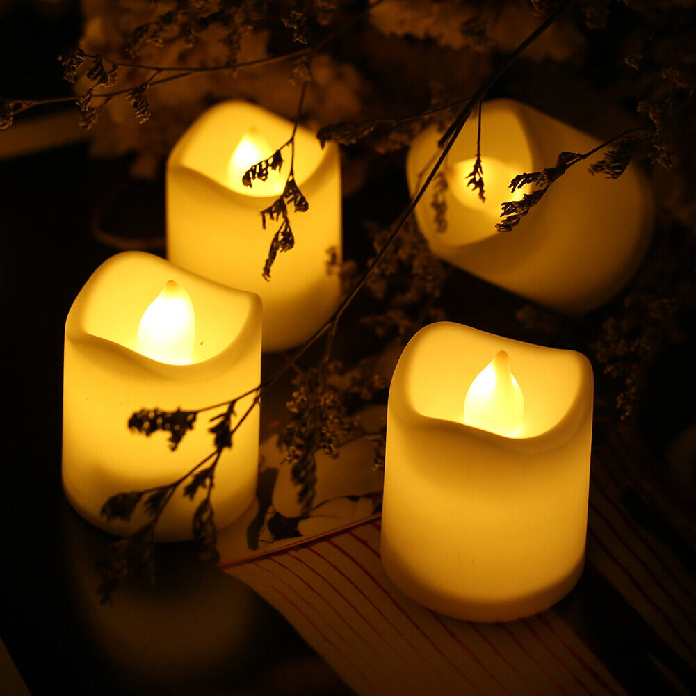 Candles & Diffusers: 48PCS Flameless LED Tea Light Tealight Candle Wedding Decoration