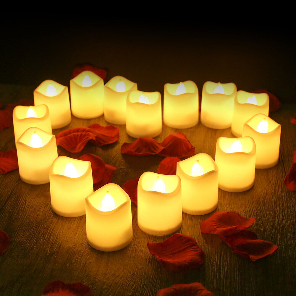 Candles & Diffusers: 48PCS Flameless LED Tea Light Tealight Candle Wedding Decoration