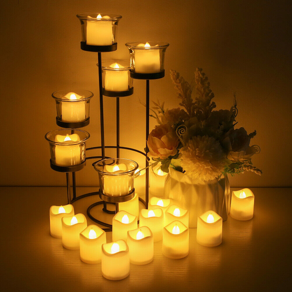 Candles & Diffusers: 48PCS Flameless LED Tea Light Tealight Candle Wedding Decoration