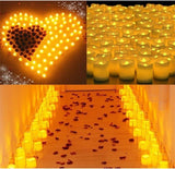 Candles & Diffusers: 48PCS Flameless LED Tea Light Tealight Candle Wedding Decoration