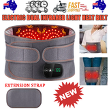 Massagers: Electric Dual Infrared Light Heat Back Massager Waist Brace Lumbar Support Belt