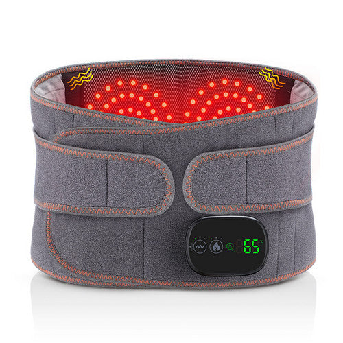 Massagers: Electric Dual Infrared Light Heat Back Massager Waist Brace Lumbar Support Belt