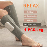 Massagers: Leg Massager Heated Air Compression Foot Massage Calf Circulation Muscles Relax