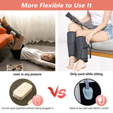 Massagers: Leg Massager Heated Air Compression Foot Massage Calf Circulation Muscles Relax