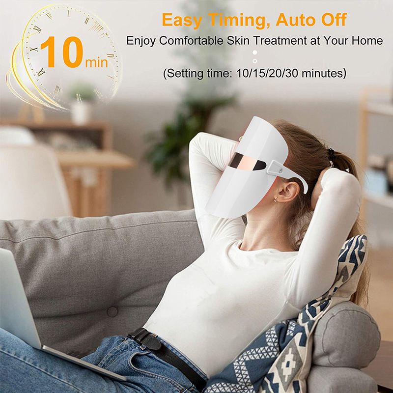 Red Light Therapy Mask: LED Face Mask Facial Treatment Beauty Machine Skin Care