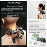 Neck Shoulder Massager, Electric Heated Kneading Back Massager Pain Relief