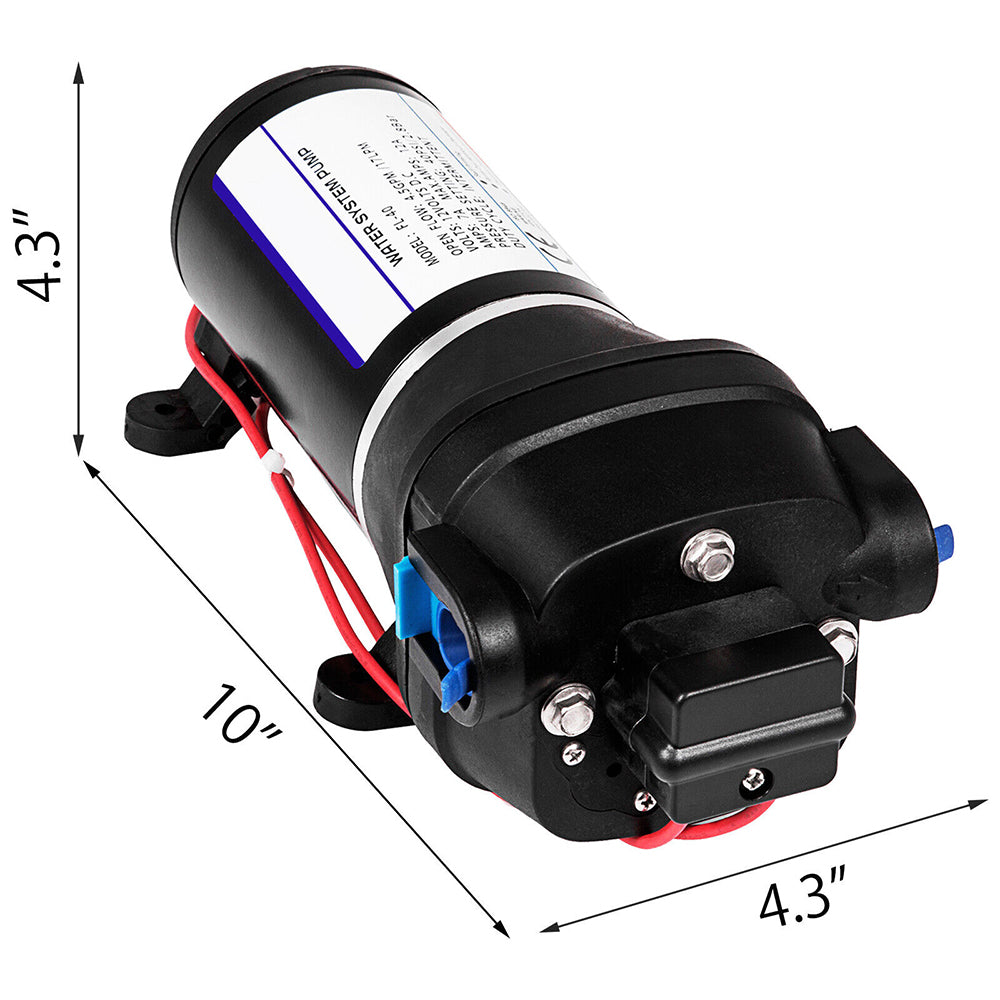 Fountain & Ponds Accessories: 12V Water Pump FL-40 High Pressure 17/10LPM For Caravan Boat Camp Washdown