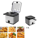 Skillets & Frying Pans: Electric Deep Fryer 2.5L French Frie Machine Oil Hot Pot Fried Chicken Grill