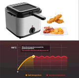 Skillets & Frying Pans: Electric Deep Fryer 2.5L French Frie Machine Oil Hot Pot Fried Chicken Grill
